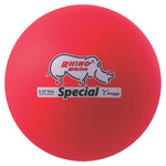 Champion Sports Rhino Skin 8.5" Medium Bounce Dodgeball - Neon Red