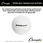Champion Sports Rhino Skin Molded Foam Golf Ball - Dozen