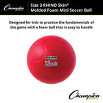 Champion Sports Rhino Skin Molded Foam Soccer Ball