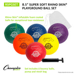 Champion Sports Rhino Skin 8.5" Soft Playground Ball Set - Set of 6