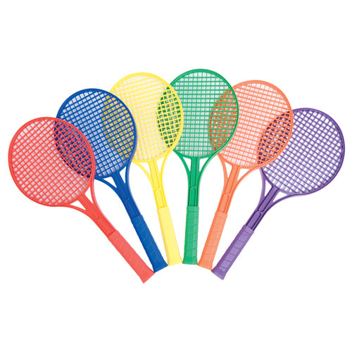 Athletic Connection Junior Plastic Tennis Racquet (Set Of 6)