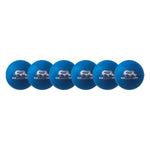 Champion Sports Rhino Skin 6" Low Bounce Dodgeball - Set of 6 - Neon Blue