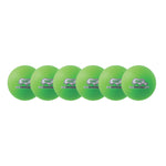 Champion Sports Rhino Skin 6" Low Bounce Dodgeball - Set of 6 - Neon Green