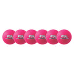Champion Sports Rhino Skin 6" Low Bounce Dodgeball - Set of 6 - Neon Pink