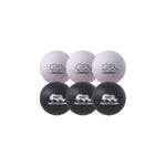 Champion Sports Rhino Skin 8" Low Bounce Dodgeball - Set of 6 - Black/White (3 Each)