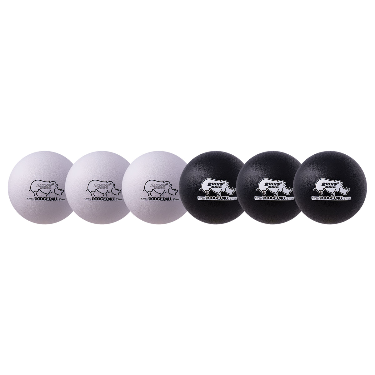 Champion Sports Rhino Skin 8" Low Bounce Dodgeball - Set of 6