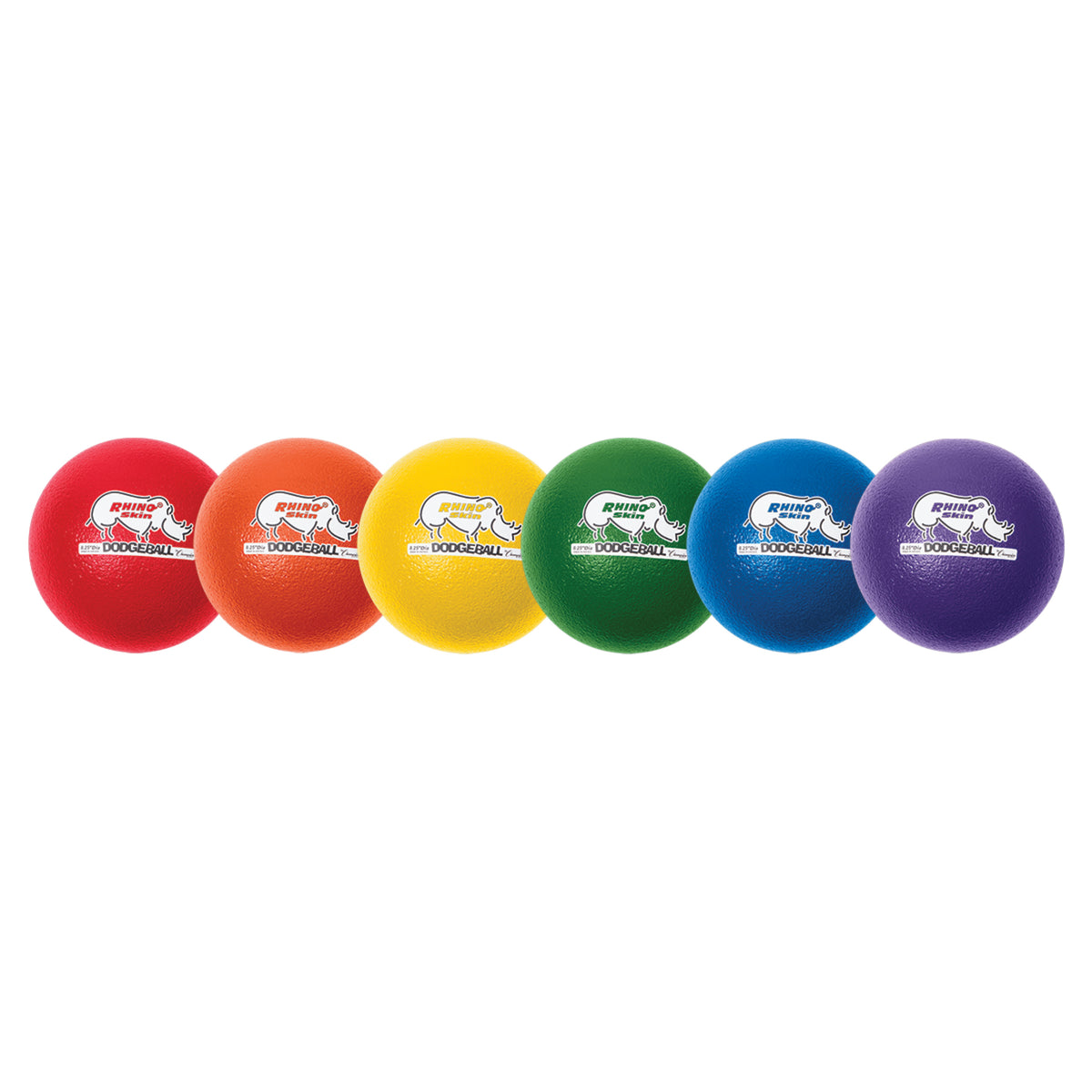 Champion Sports Rhino Skin 8" Low Bounce Dodgeball - Set of 6