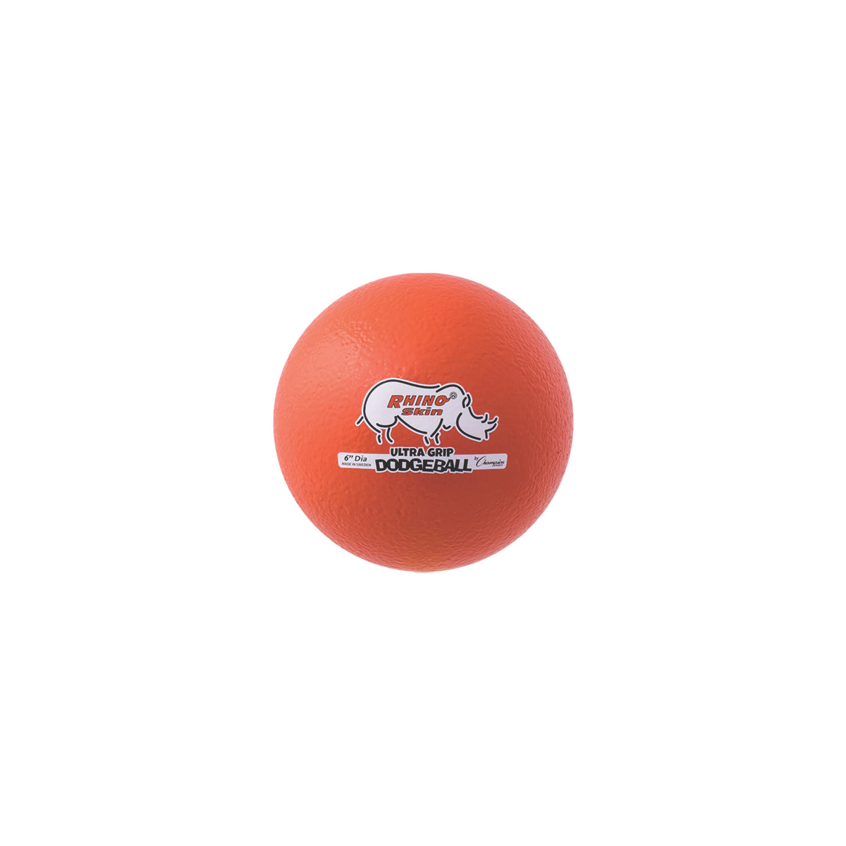 Champion Sports Rhino Skin Low Bounce Ultra Grip Dodgeball Set - Set of 6
