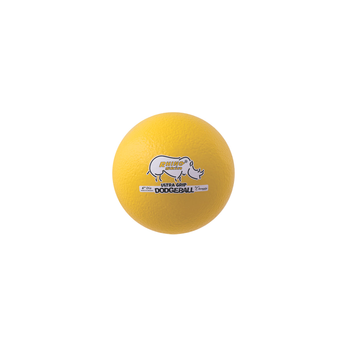 Champion Sports Rhino Skin Low Bounce Ultra Grip Dodgeball Set - Set of 6