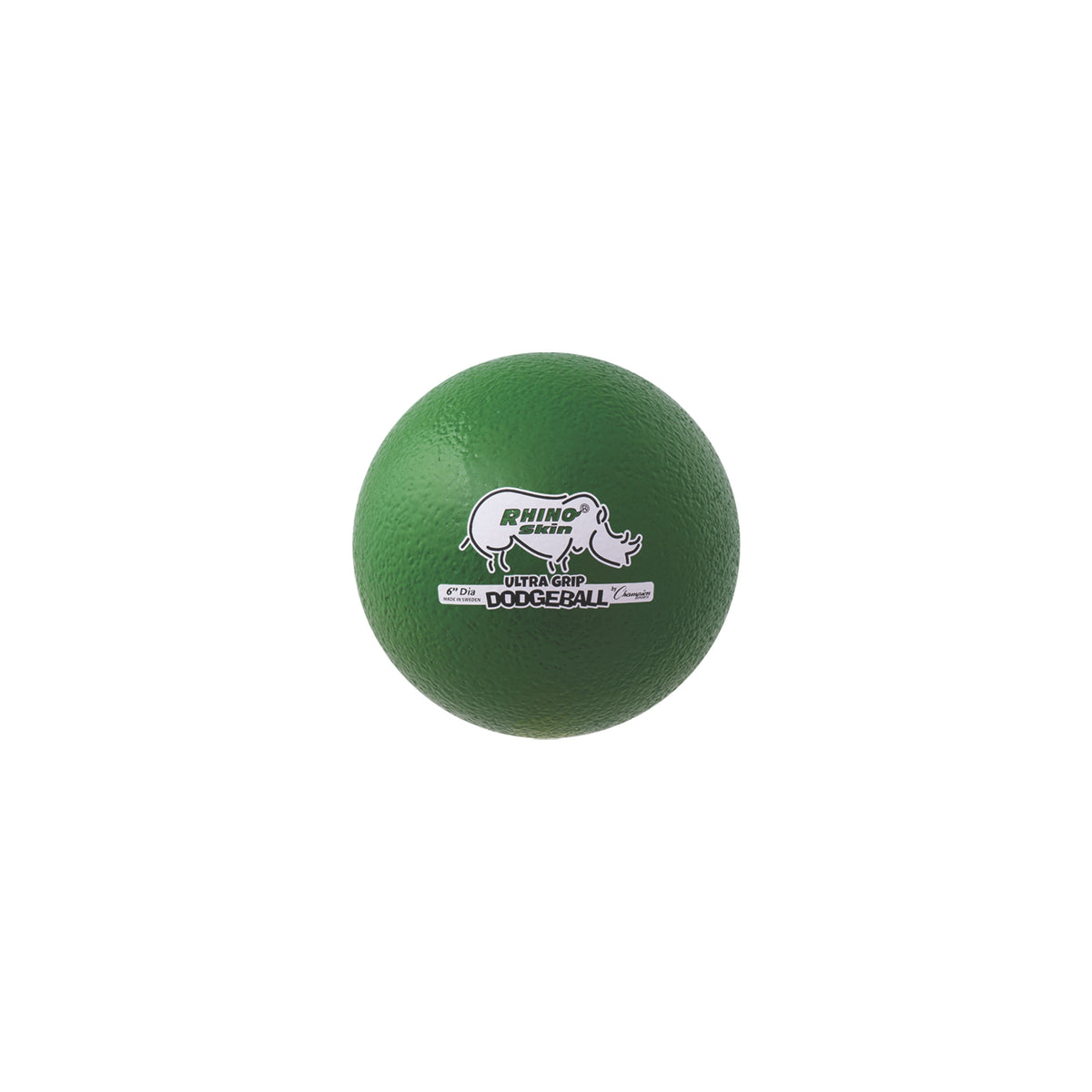 Champion Sports Rhino Skin Low Bounce Ultra Grip Dodgeball Set - Set of 6