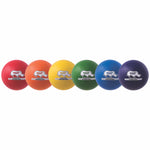 Champion Sports Rhino Skin Low Bounce Ultra Grip Dodgeball Set - Set of 6