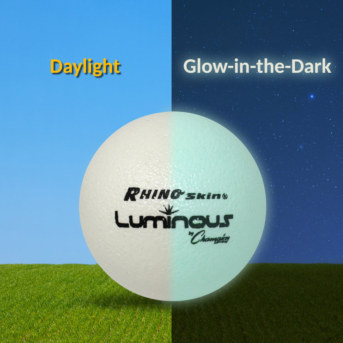 Champion Sports Rhino Skin Luminous Dodgeball Set - Set of 6