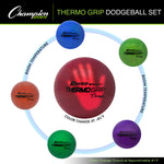 Champion Sports Rhino Skin Thermo Grip Dodgeball Set - Set of 6