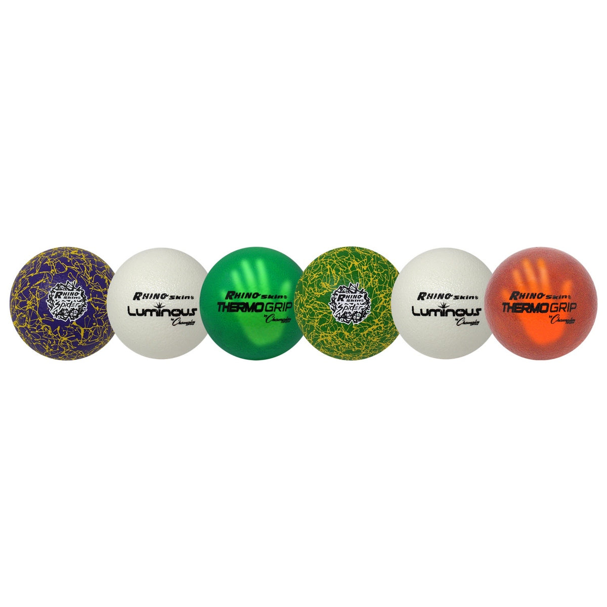 Champion Sports Rhino Skin Variety Dodgeball Set - Set of 6