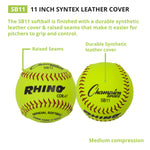 Champion Sports 11" Synthetic Leather Cork Core Softball - Dozen