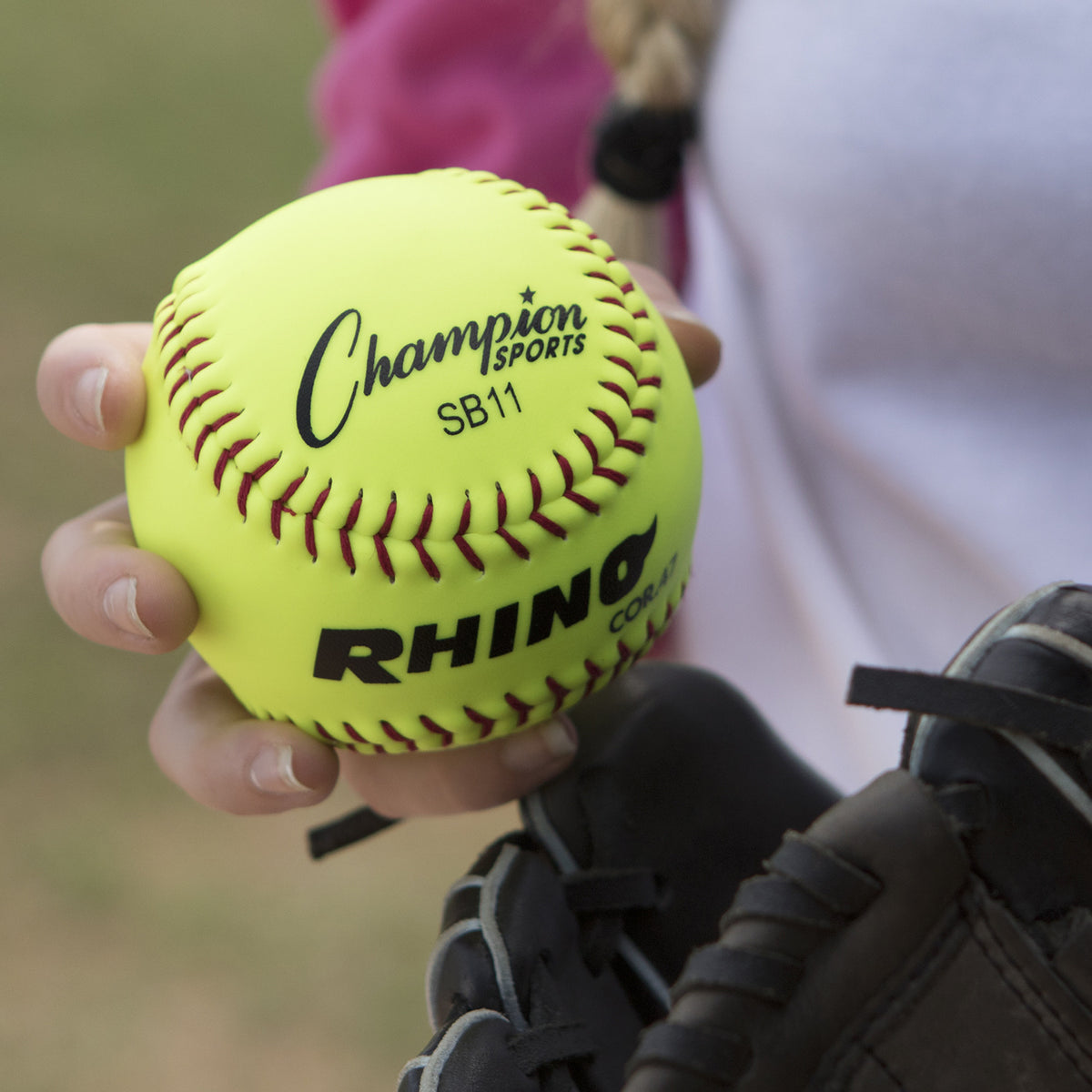 Champion Sports 11" Synthetic Leather Cork Core Softball - Dozen