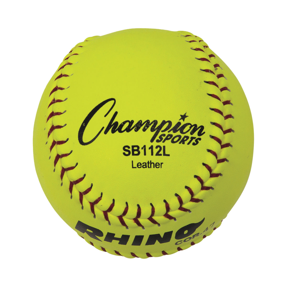 Champion Sports 12" Leather Cork Core Softball - Dozen