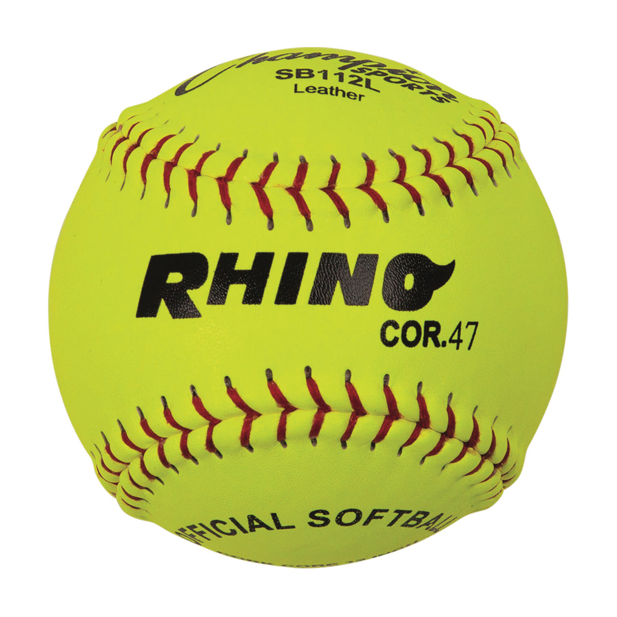 Champion Sports 12" Leather Cork Core Softball - Dozen