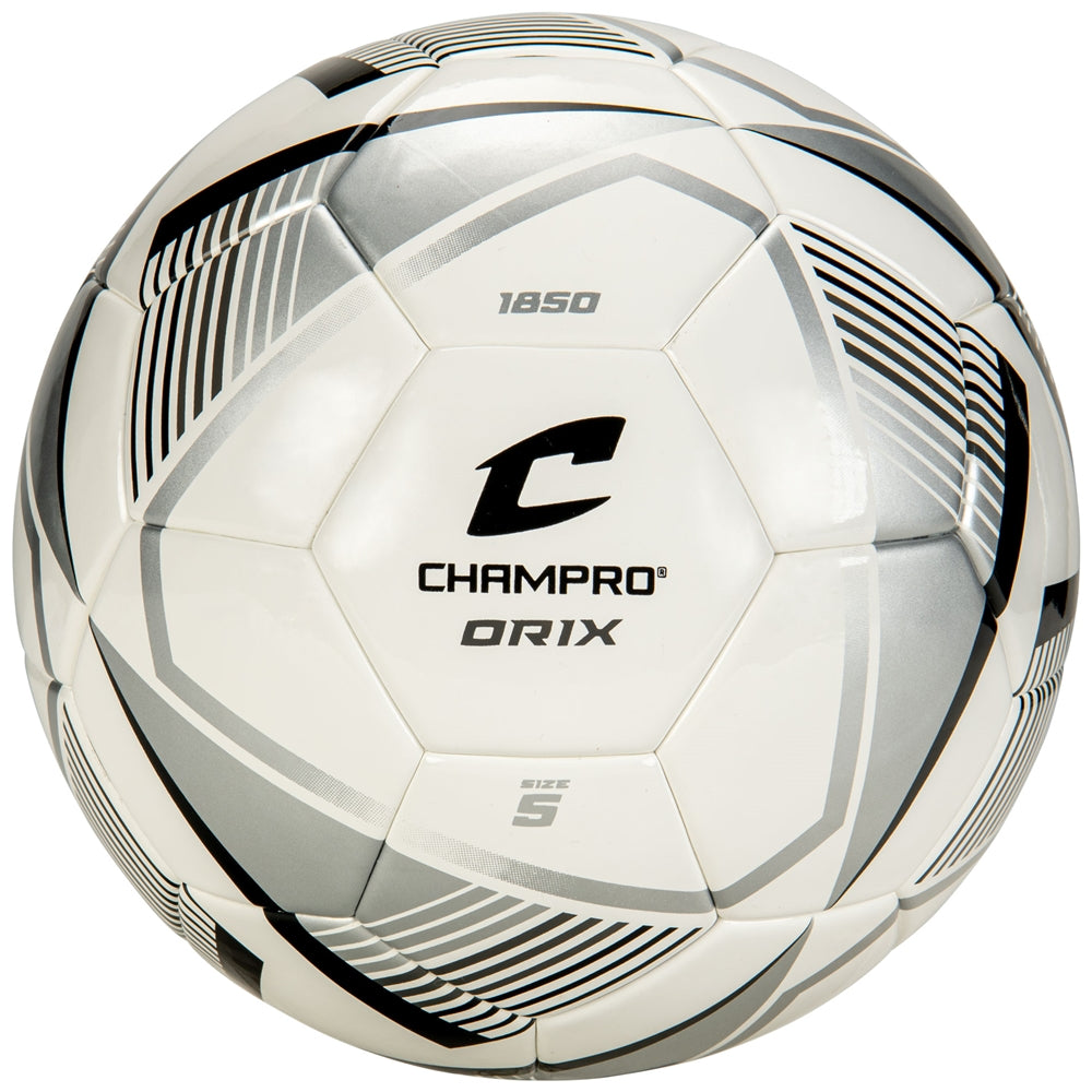 Champro ORIX Soccer Ball - Silver Black White