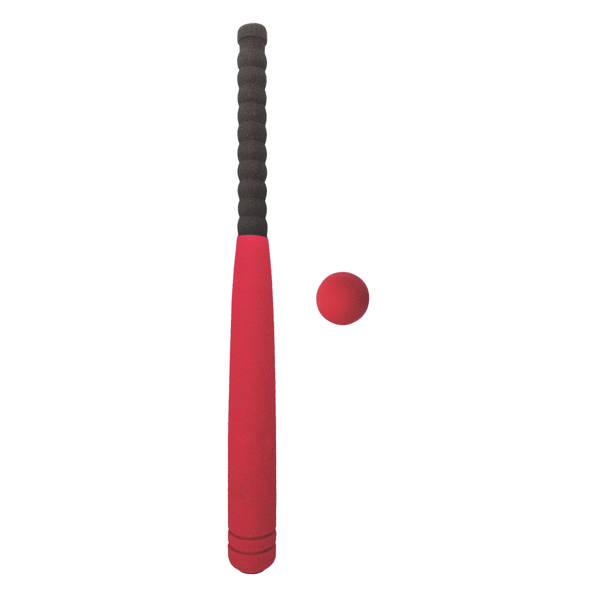 Champion Sports Foam Covered Bat and Ball Set - 24" L / Red