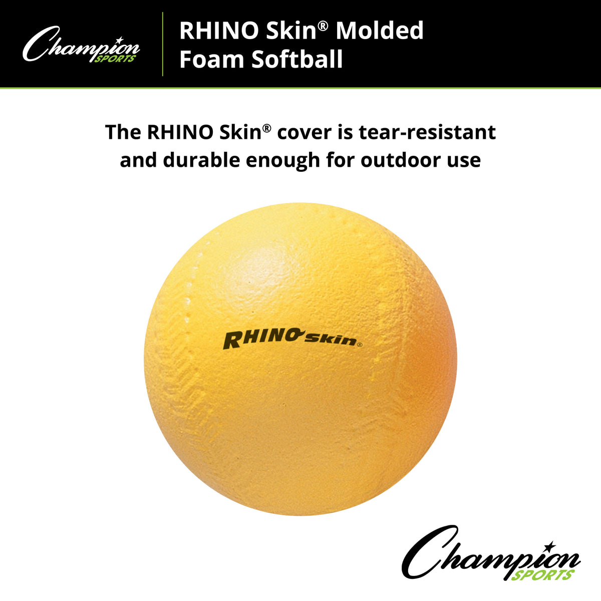 Champion Sports Rhino Skin Molded Foam Ball