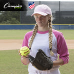 Champion Sports 12" Synthetic Leather Poly Core Softball, NFHS Approved - Dozen