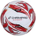Champro Kickoff Soccer Ball - Whitescarlet