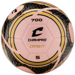 Champro Orbit Soccer Ball - Light Pink Vegas Gold Black
