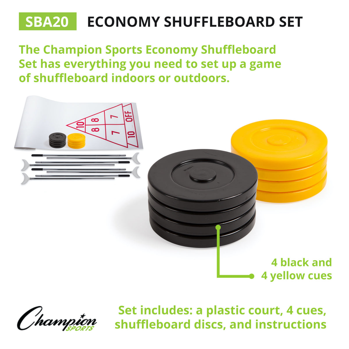 Champion Sports Economy Shuffleboard Set