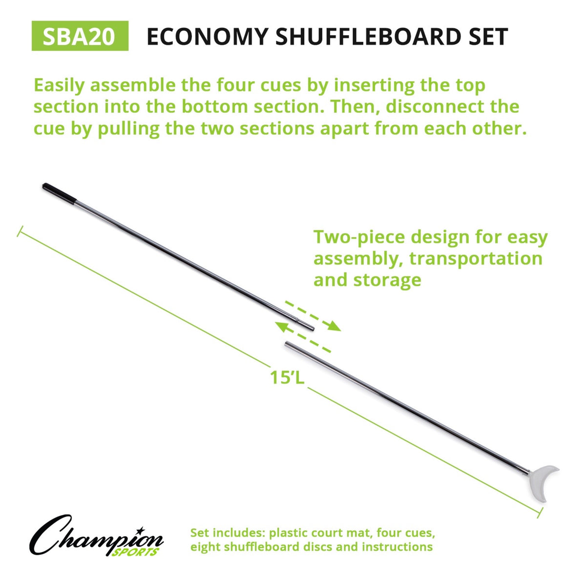 Champion Sports Economy Shuffleboard Set