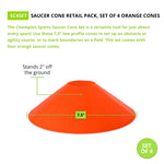 Champion Sports Saucer Cones - Set of 4