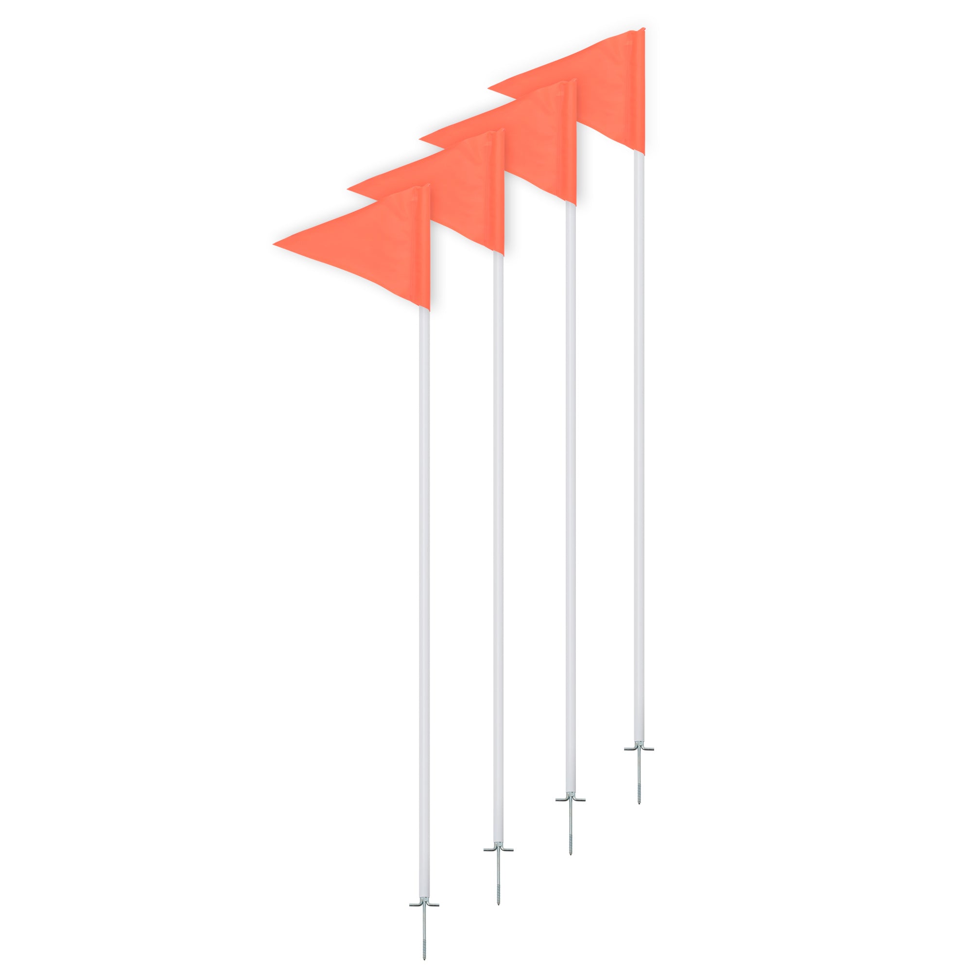 Champion Sports One-Piece Economy Soccer Corner Flags - Set of 4