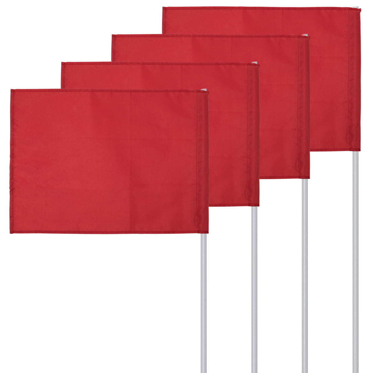 Champion Sports Slim Line Soccer Corner Flags - Set of 4