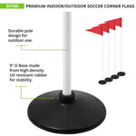 Champion Sports Premium Soccer Corner Flags - Set of 4