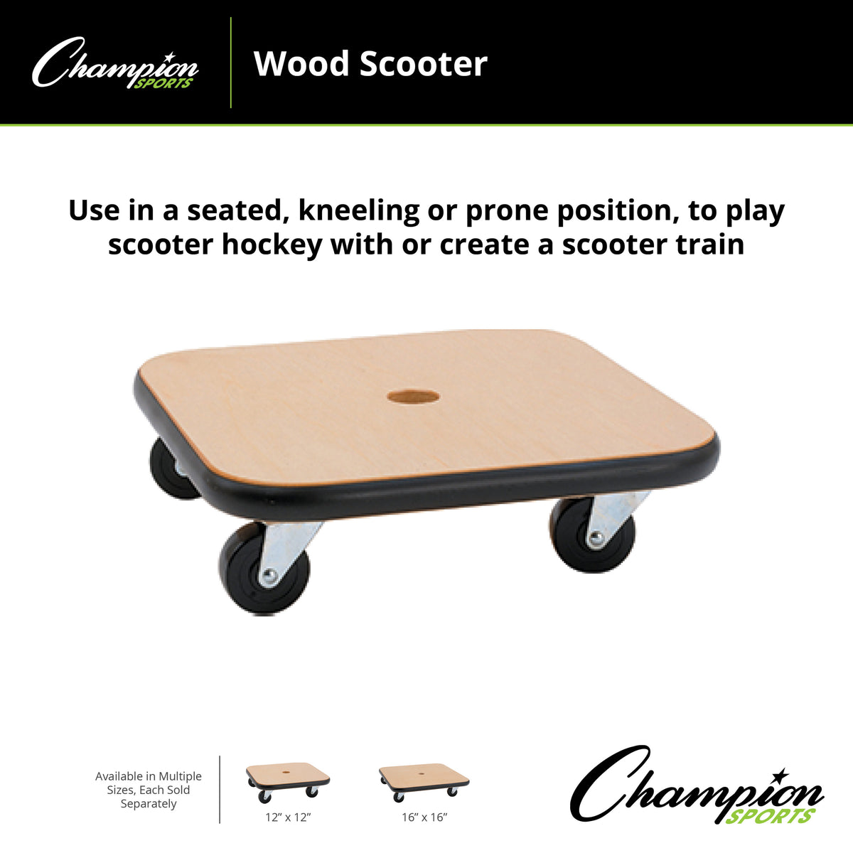 Champion Sports Wood Scooter