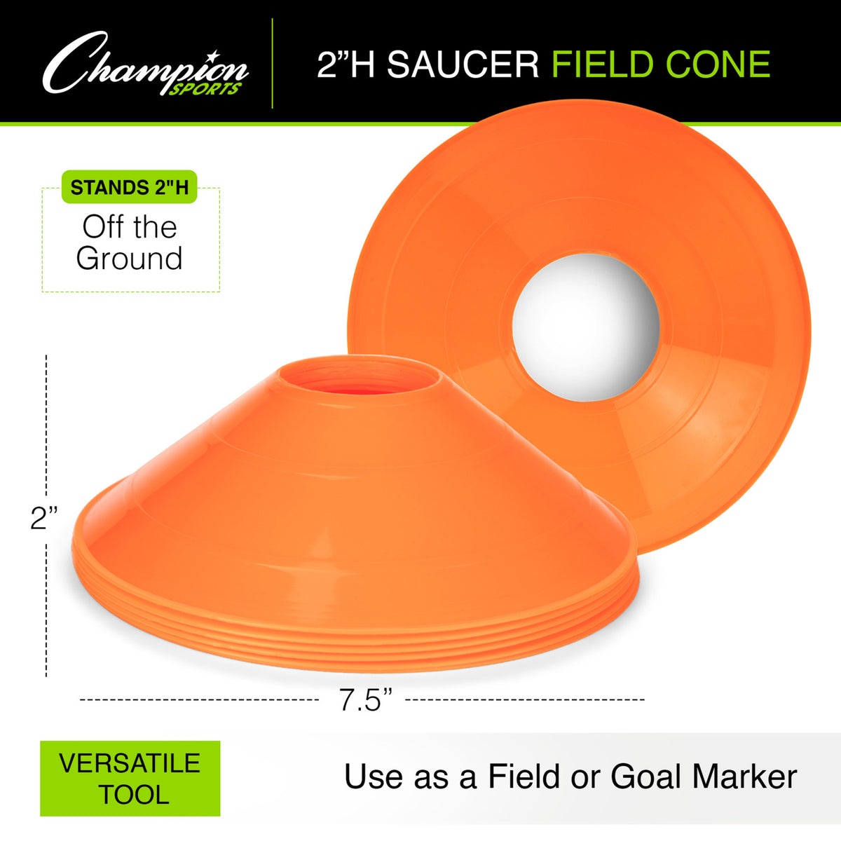 Champion Sports Saucer Field Cone