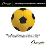 Champion Sports Coated High-Density Foam Soccer Ball