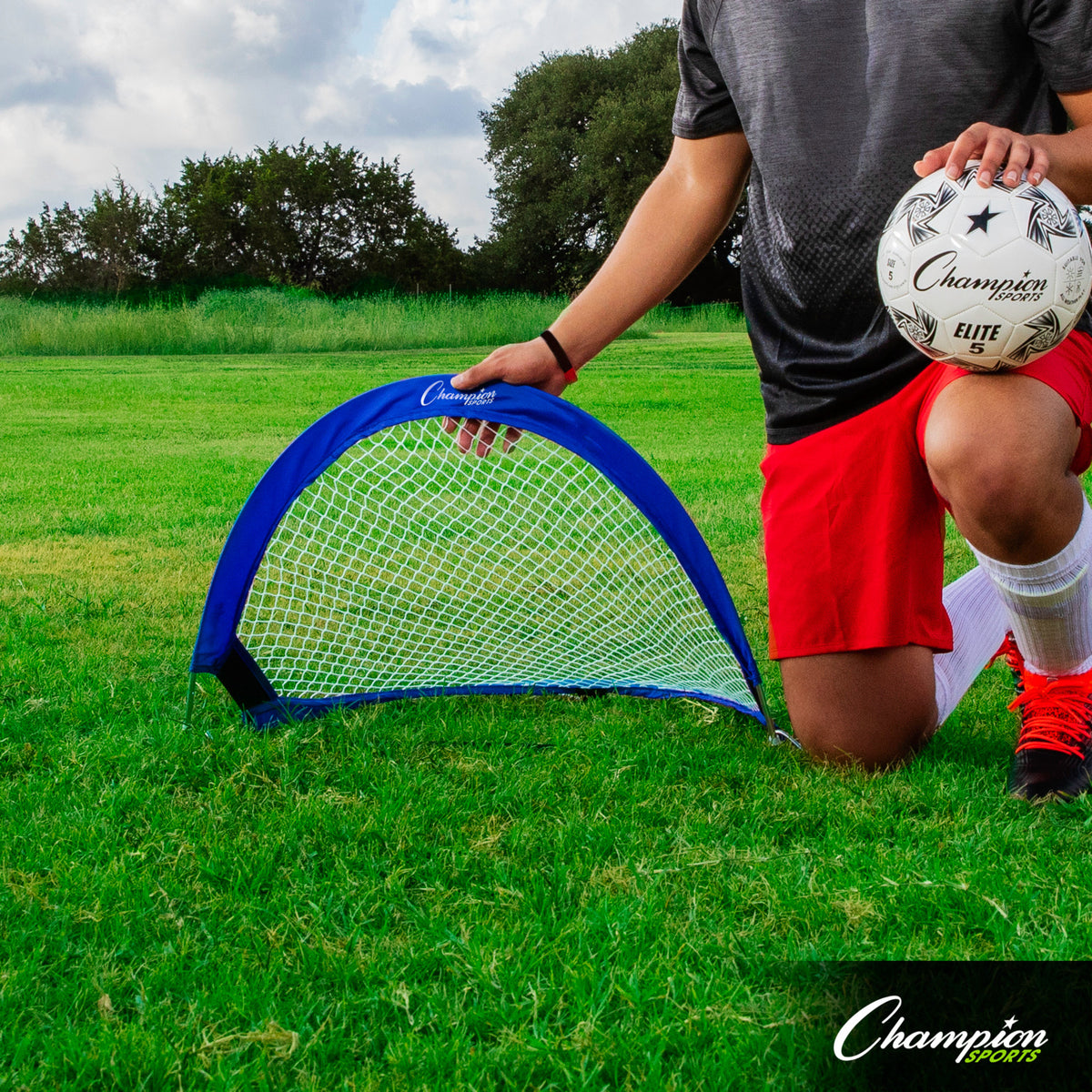 Champion Sports Extreme Soccer Portable Pop-Up Goals - Pair