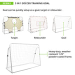 Champion Sports 3-in-1 Soccer Training Goal