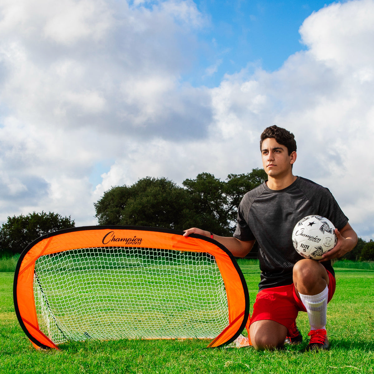 Champion Sports Pop-Up Soccer Goal, 4' x 2' - Pair