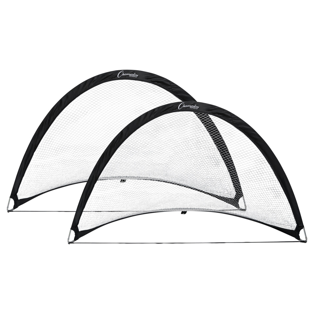 Champion Sports Extreme Soccer Portable Pop-Up Goals - Pair - 6' x 4'