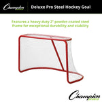 Champion Sports Deluxe Pro Steel Hockey Goal