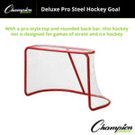Champion Sports Deluxe Pro Steel Hockey Goal