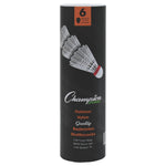 Champion Sports Nylon Shuttlecock - Tube of 6