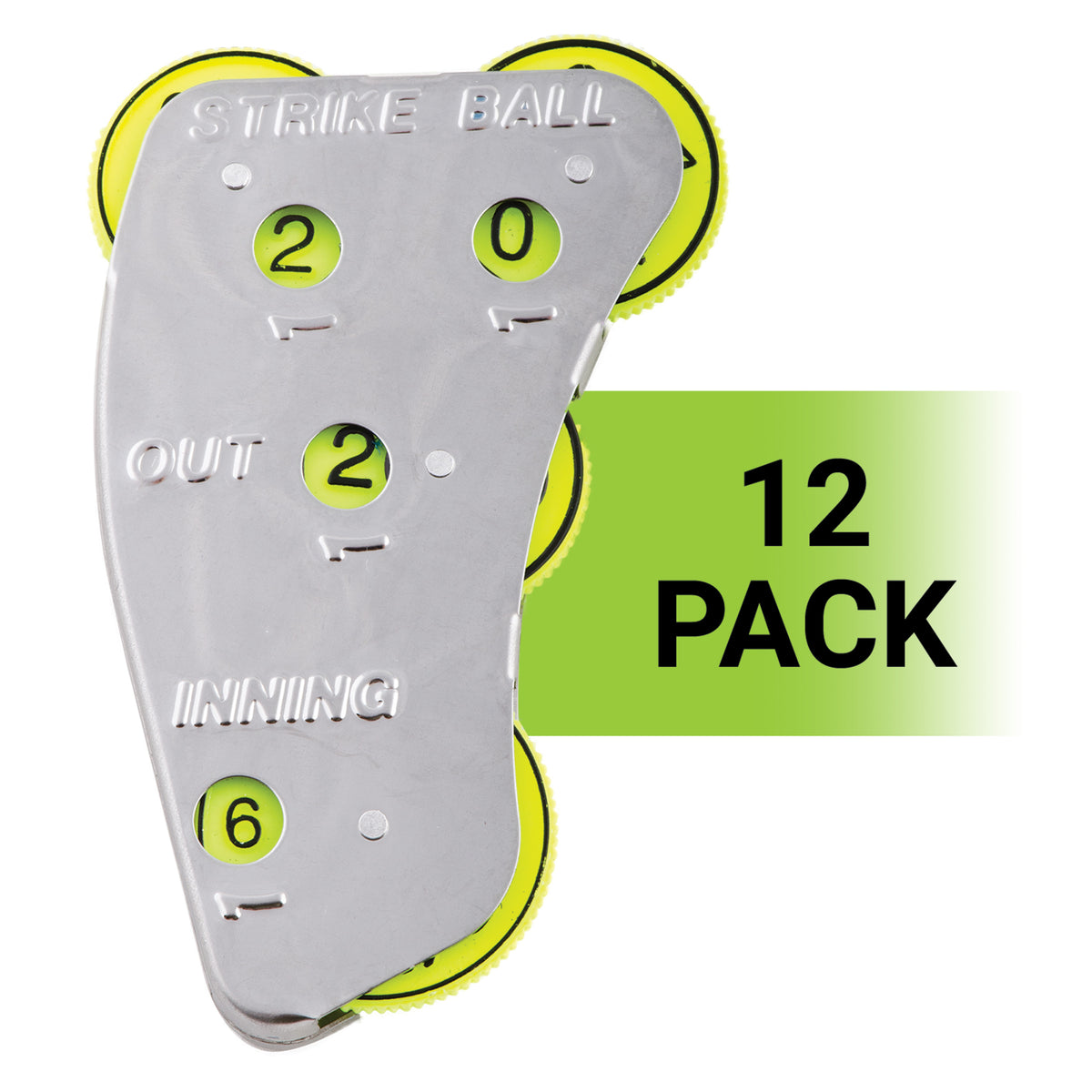 Champion Sports 4-Wheel Steel Umpire Indicator - Dozen