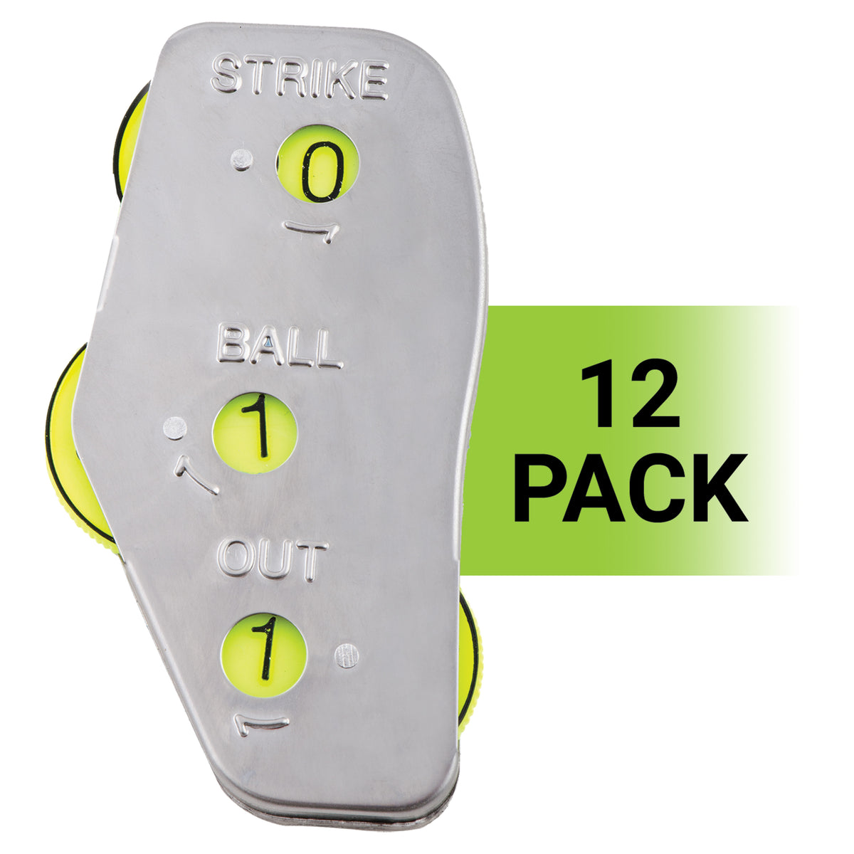 Champion Sports 3-Wheel Steel Umpire Indicator - Pack of 12