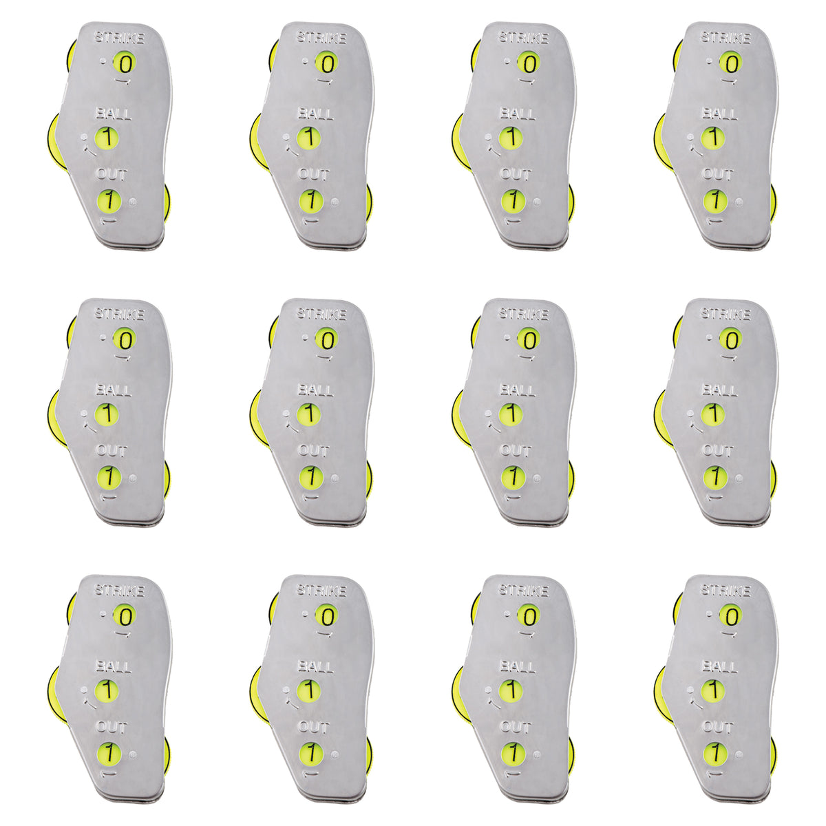 Champion Sports 3-Wheel Steel Umpire Indicator - Pack of 12