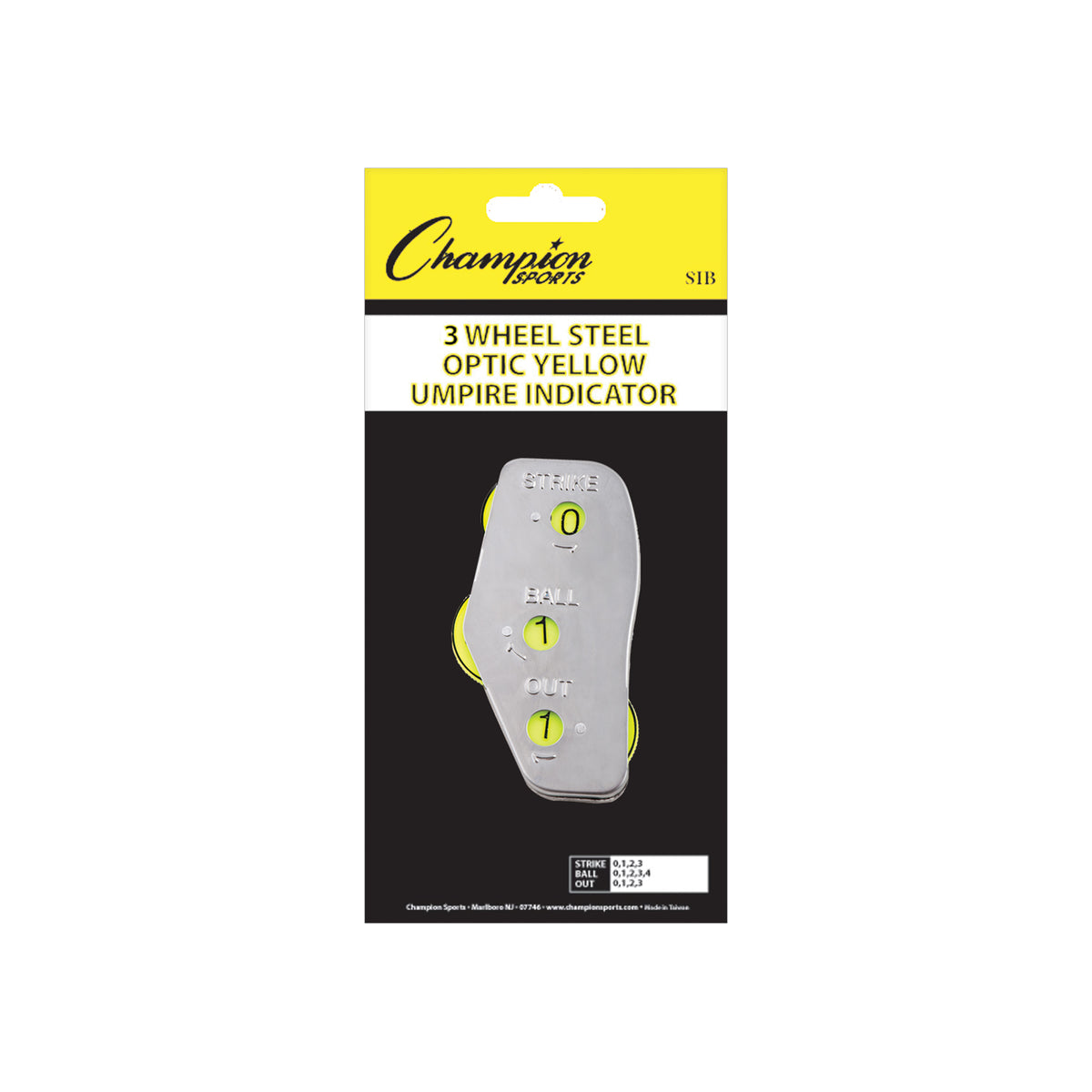 Champion Sports 3-Wheel Steel Umpire Indicator - Pack of 12