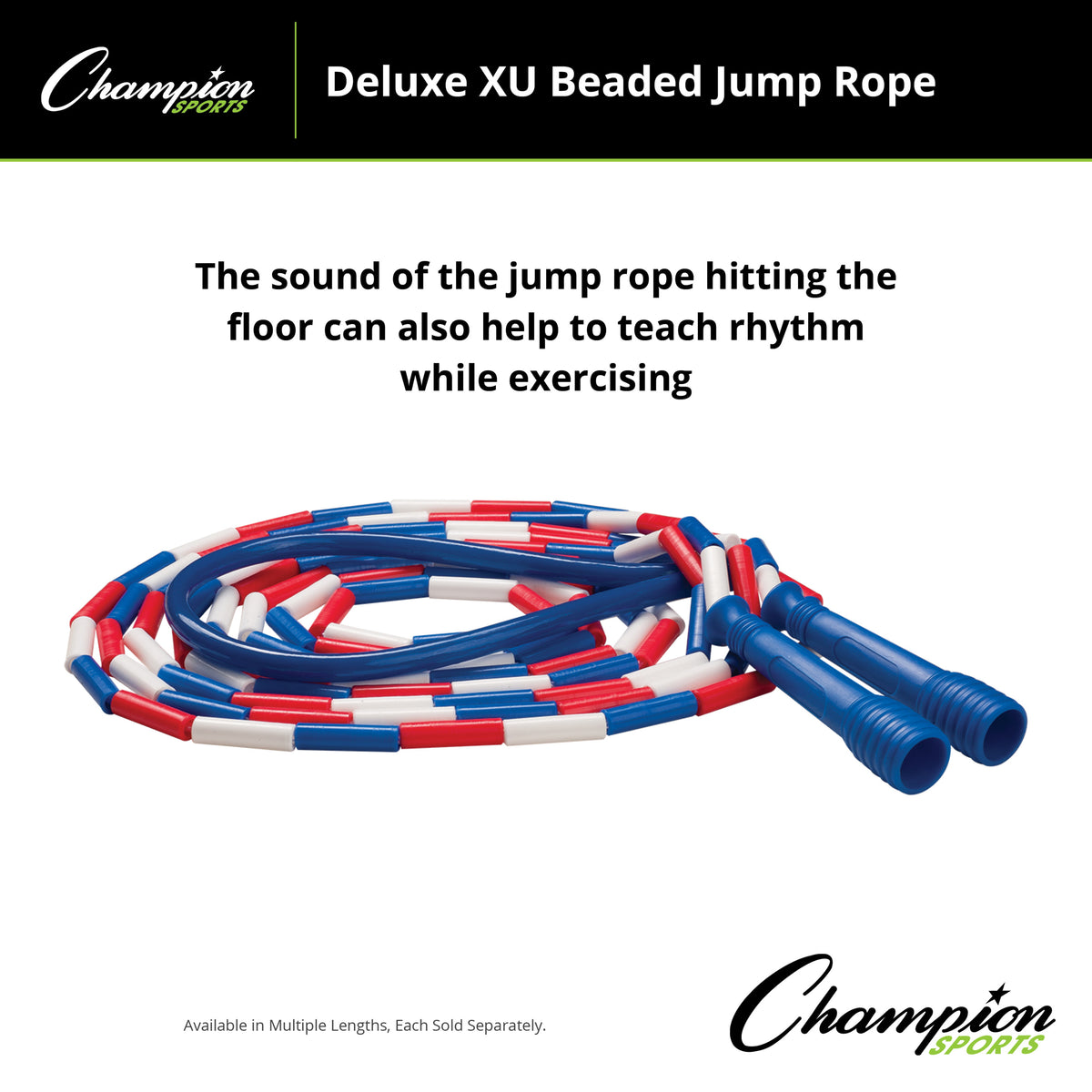 Champion Sports Deluxe XU Beaded Jump Rope