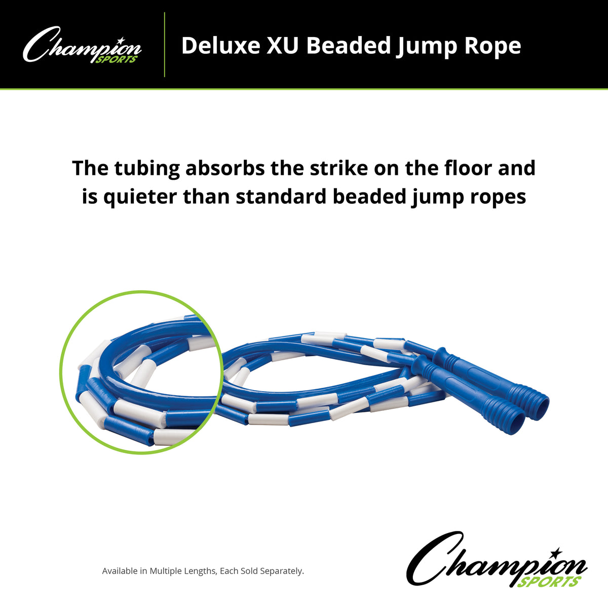 Champion Sports Deluxe XU Beaded Jump Rope